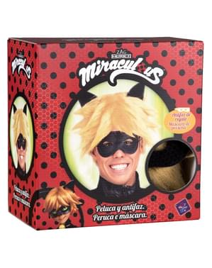 Cat Noir parykk og maske til mann