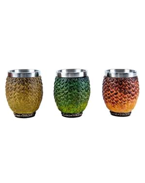 Set med glas Drakägg deluxe - Game of Thrones