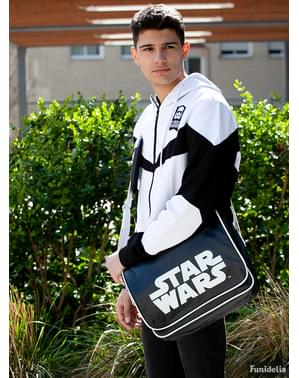 Black and white Star Wars logo shoulder bag