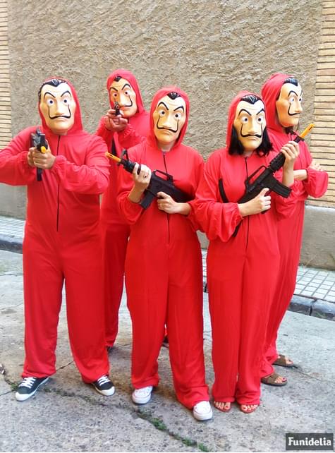 Money Heist Suit Cosplay La Casa De Papel Kids Adult Bodysuit Jumpsuit  Halloween Party Costume Outfit With Mask Shopee Malaysia | Halloween  Cosplay La Casa De Papel Costume Bodysuit Jumpsuit Outfit Wi |