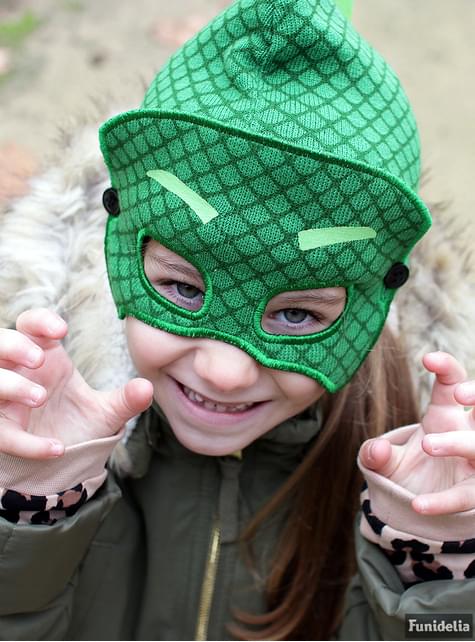 Gecko Mütze mit Augenmaske für Kinder - PJ Masks