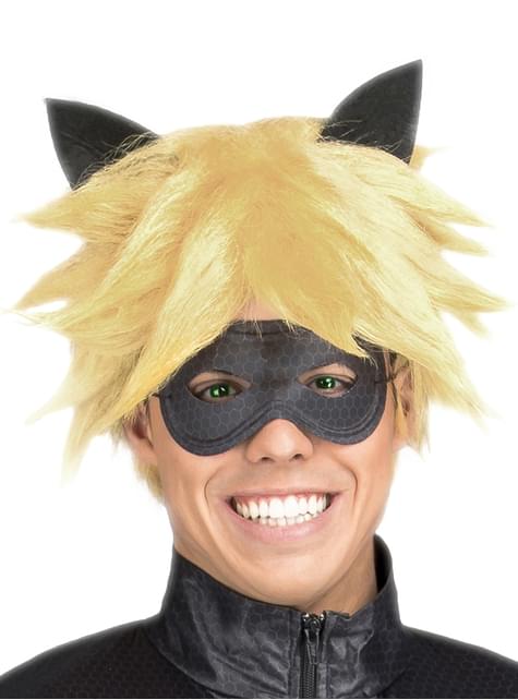 Cat Noir Wig For Men Miraculous Tales Of Ladybug Cat Noir Express Delivery Funidelia