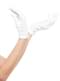 Vita handskar för vuxen 25 cm
