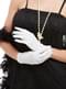 Weiße Handschuhe für Erwachsene