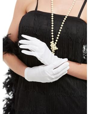 Bele dolge rokavice za otroke