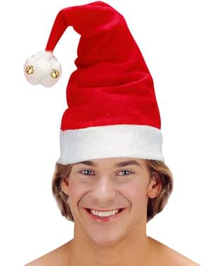 Gorro de Papá Noel con cascabeles