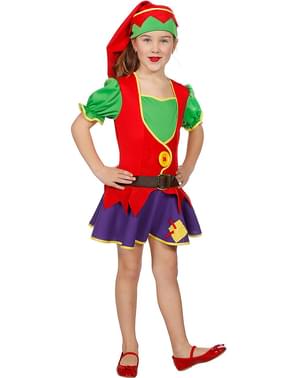 Costum de elf de Crăciun pentru fete