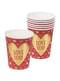 6 bicchieri con cuori- Love You