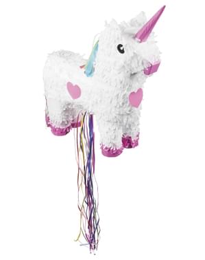 Piñata de unicornio blanco