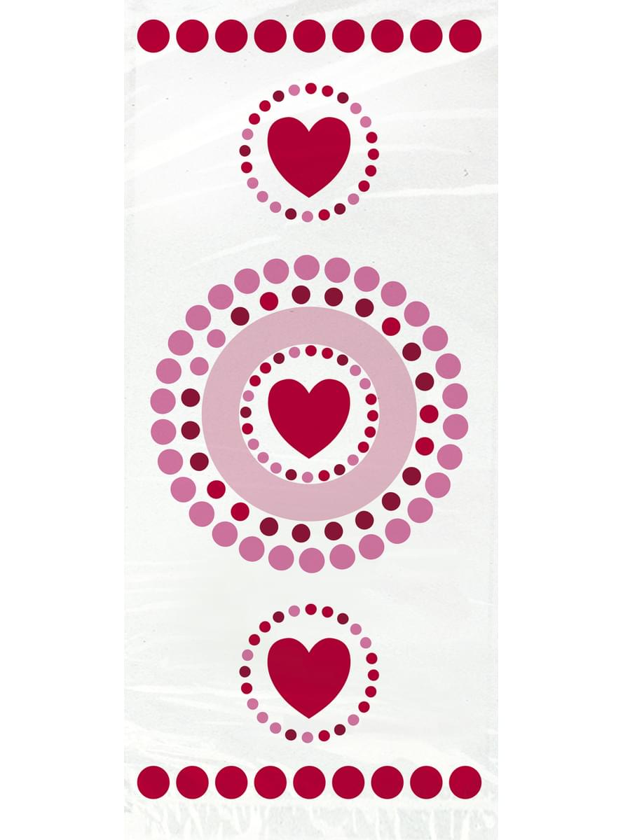 20 cellofanposer med hjerter og polka prikker - Radiant Hearts