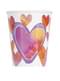 8 vasos con corazones de acuarela - Watercolour Hearts
