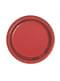 8 assiettes rondes à dessert rouges métallisées - Red Foil Programme
