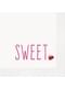 16 servilletas de cóctel dulce corazón (13x13 cm) - Red Foil Programme
