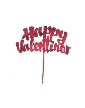 Glædelig Valentins kage dekorationspind