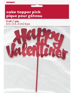 Glædelig Valentins kage dekorationspind