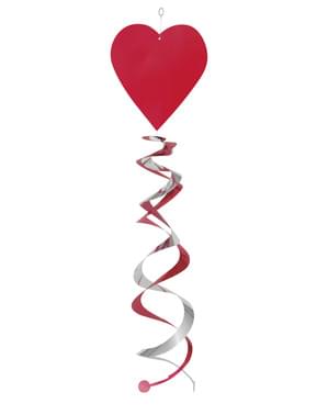 Deko Spiral-Aufhänger Set mit Herzen