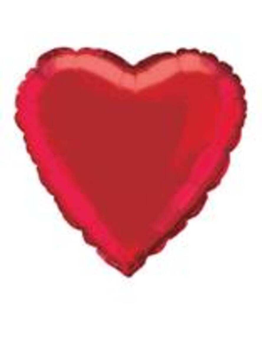 Red foil heart shaped balloon 