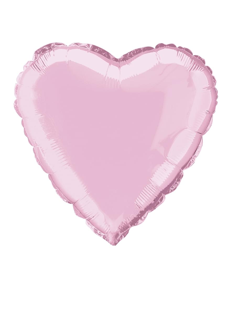 Світло-рожева фольга у формі серця повітряна куля