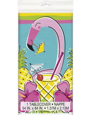Toalha de mesa com flamingo e abacaxi tropical - Tropi-cool