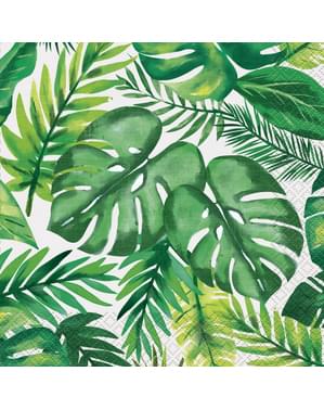 Комплект от 16 тропически летни салфетки - Palm Tropical Luau