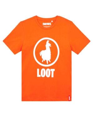 Camiseta Fortnite Loot naranja infantil