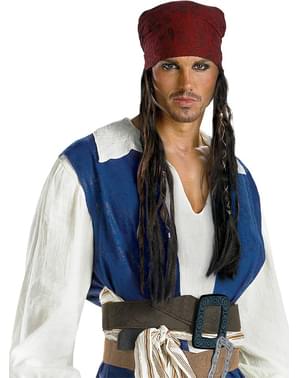 Jack Sparrow Bandana en Pruik voor mannen
