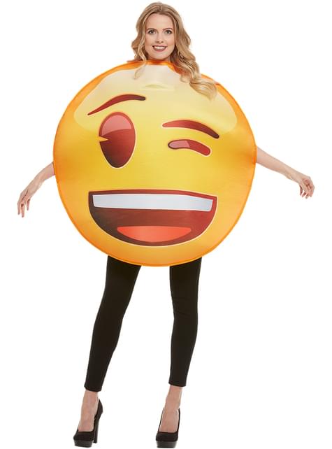 Emoji Costume Winking Express Delivery Funidelia