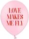 6 Love Makes Me Fly Lateksi-ilmapalloa – Valentine Collection