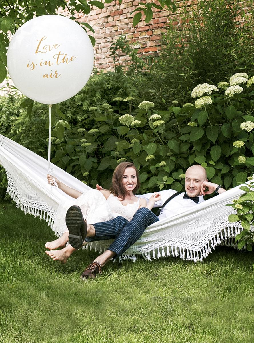 Palloncino gigante bianco Love is in the Air- Valentine Collection