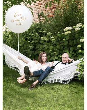 Ballon géant blanc Love is in the air - Valentine Collection
