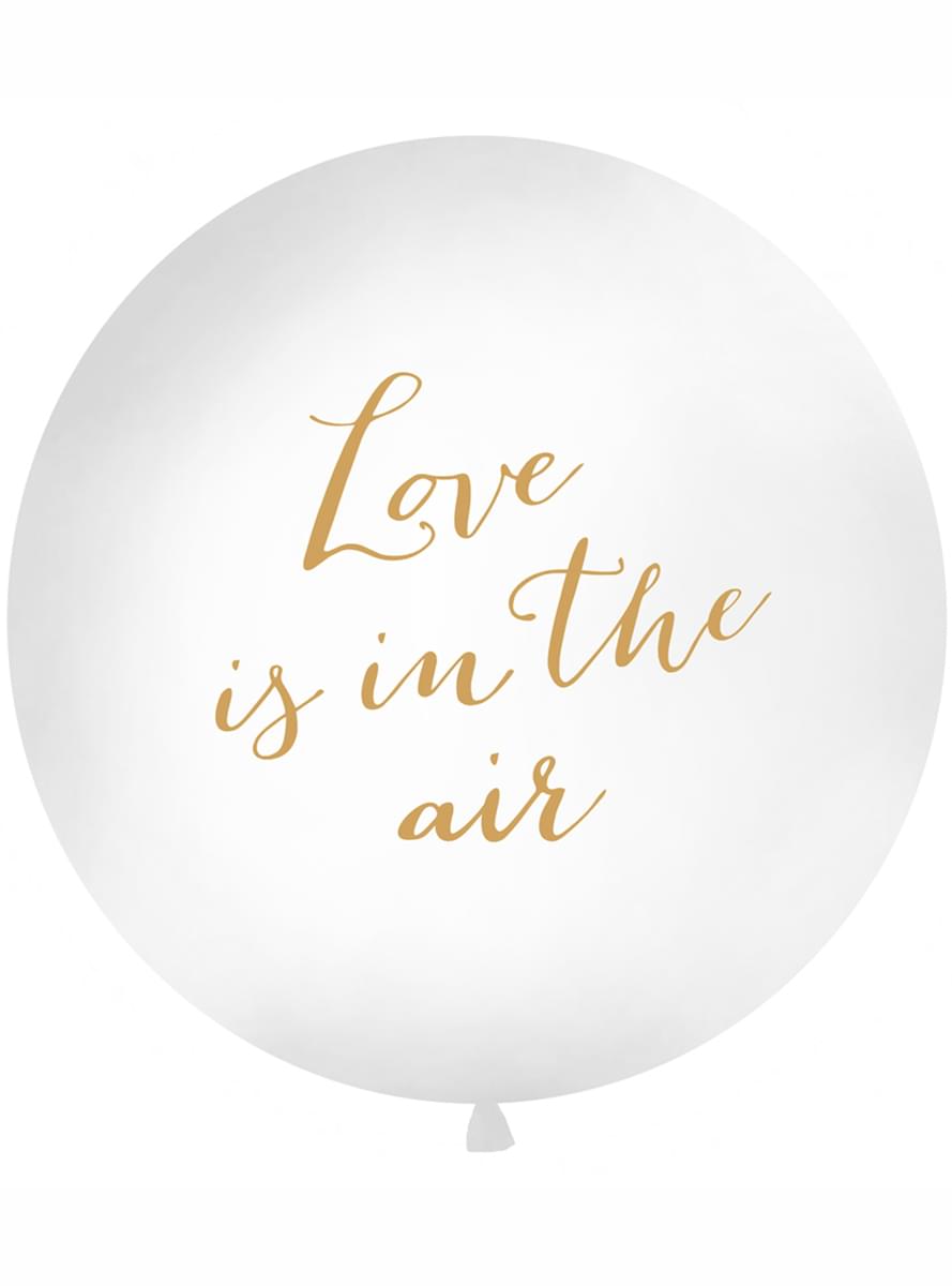 Balão gigante branco Love is in the air - Valentine Collection