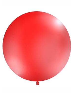 Gigantisk ballong röd pastellfärg