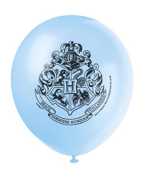 8 balões variados Casas de Hogwart (30 cm) - Harry Potter
