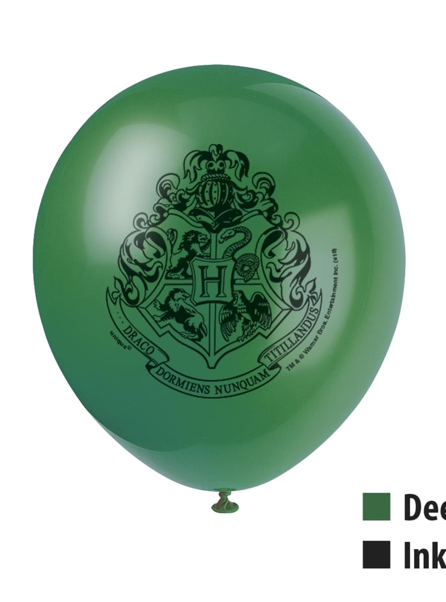 8 globos variados Harry Potter (30cm) - Hogwarts Houses