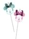 Set of 6 Minnie Mouse Straws - Minnie Party Gem
