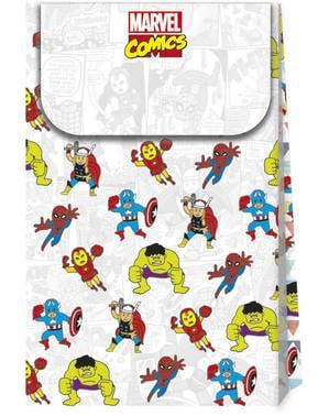 4 bolsas de chucherías de Los Vengadores - Avengers Pop Comic