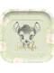 4 pratos quadrados de Bamb (24 cm) - Sweet Bambi