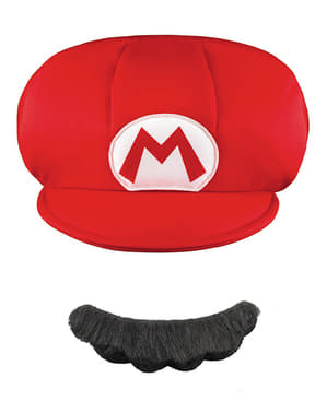 Kit șapcă-barbă Mario pentru copii