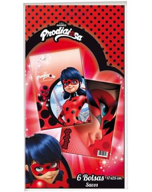 6 rektangulära påsar med Ladybug -  Miraculous
