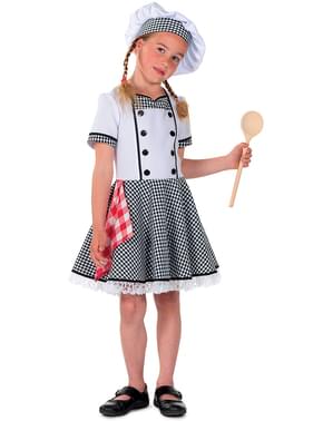 Déguisement cuisinier blanc fille
