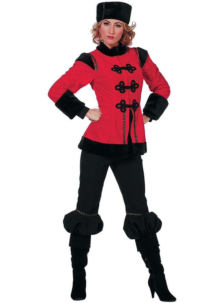 Maskeraddräkt Cosack röd dam