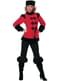 Costume da cosacco rosso per donna
