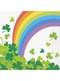 16 klaver en regenboog servetten (13x13 cm)
