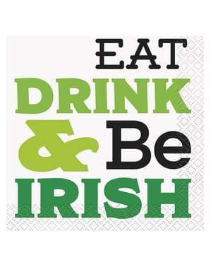 Set de 16 șervețele pentru aperitiv St. Patrick