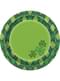 8 ternede grønne Happy St. Patrick's Day desserttallerkner (18 cm)