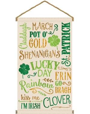 Cartel colgante Dia de San Patricio