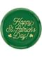 Assiette en plastique réutilisable Happy St Patrick's Day