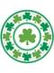 St. Patrick´s Day Kleeblatt Pappdessertteller Set 8-teilig 