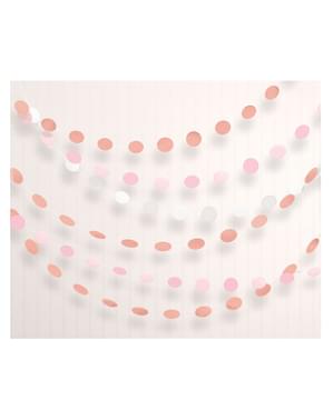 Komplektis on 6 polka dot-i pärlit erinevates roosakuldtoonides