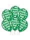 6 globos de látex verdes Happy St Patrick's Day (27,5 cm)